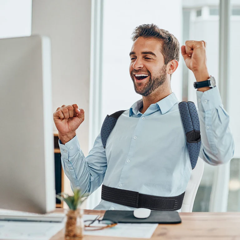 Erhöhen Sie das Wellness am Arbeitsplatz mit Fivalis oberer Rückenstütze Klammer