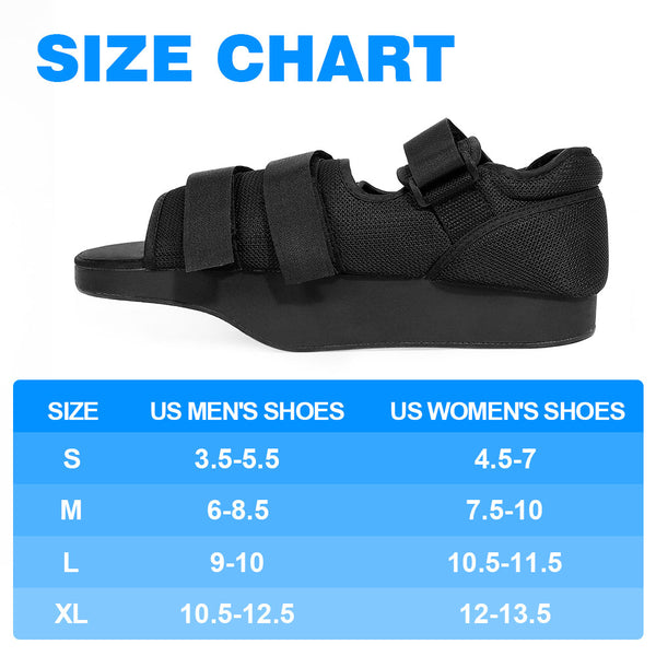Fivali Ankle Support for Walking-ABF066-02-Black-Forefoot-Size