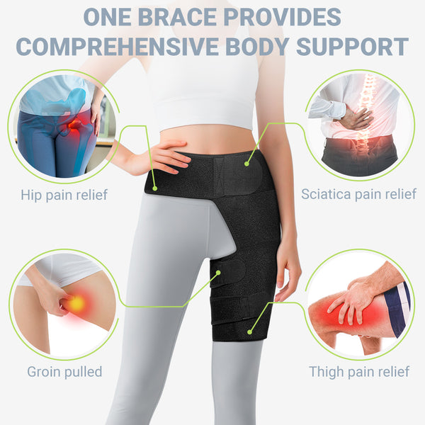 Fivali Hip Braces - HBF084-01 - Black - 01