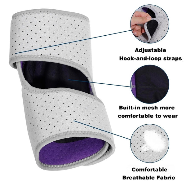 Fivali Adjustable Elbow Brace-EBF039-02-Purple-Detail