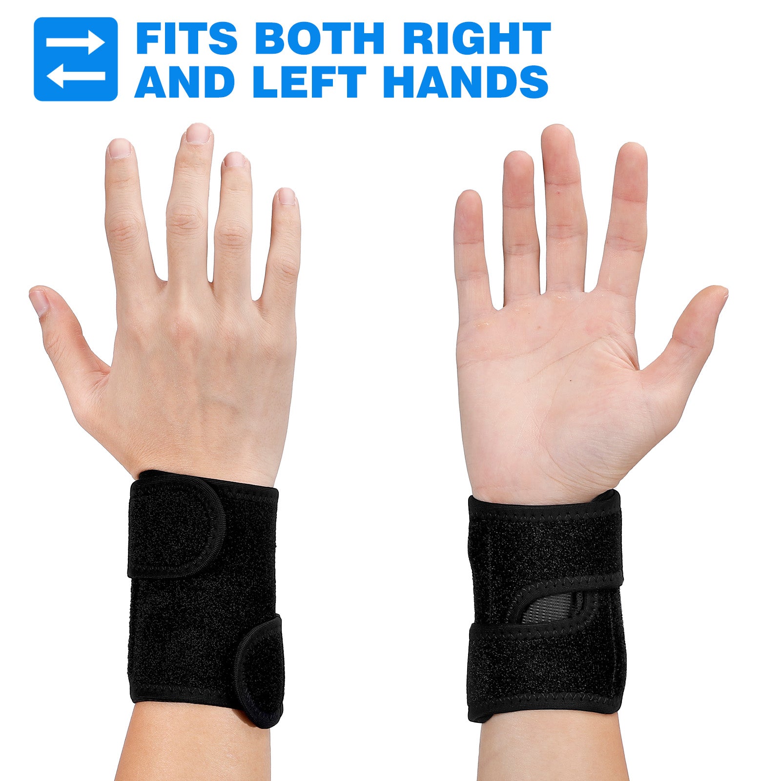 Fivali Sports Wrist Bands-WBF073-02- Black-03