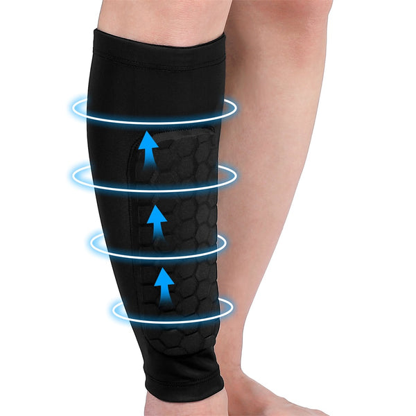 Fivali Football Leg Sleeves-KBF071-01-Black-L