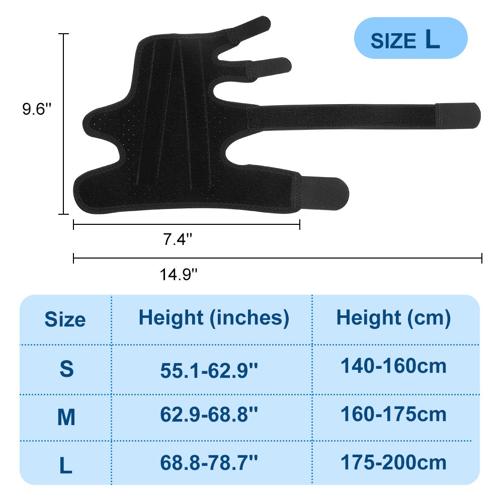 Fivali Wrist Splint Brace-WBF046-03-Black-Size