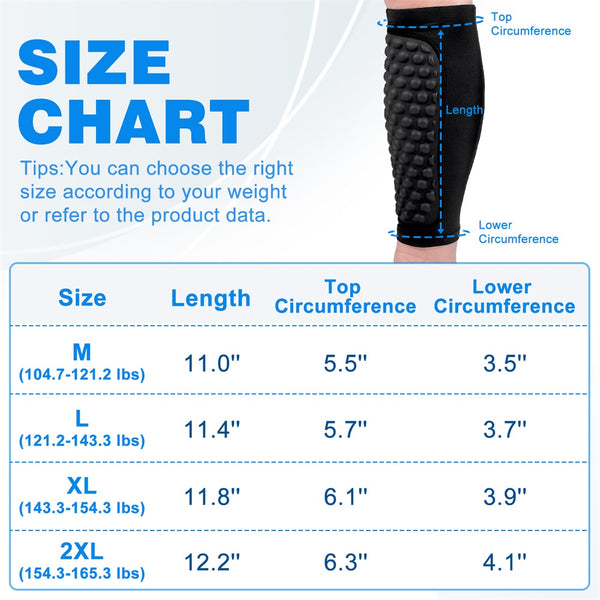 Fivali Compression Leg Sleeves-KBF044-02-Black-Size