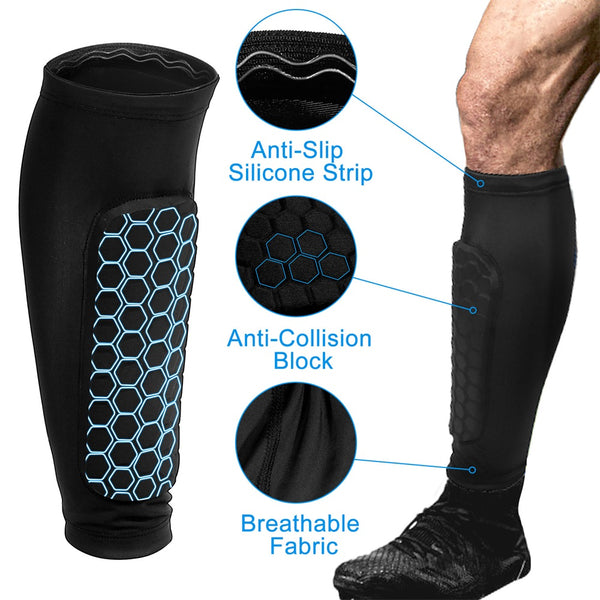Fivali Football Leg Sleeves-KBF071-01-Black-XL