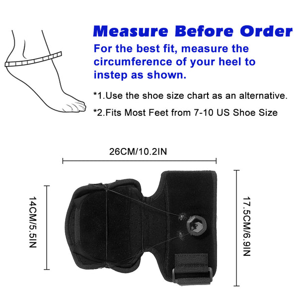Fivali Ankle Brace Support-ABF032-02-Black-Size