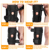 Fivali Hinged Knee Brace-KBF049-01-Orange-Wear