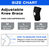 Fivali Adjustable Knee Wraps-KBF018-Write-SIZE