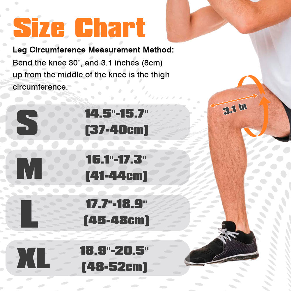 Fivali Adjustable Knee Brace-KBF002-Orange-01-Size
