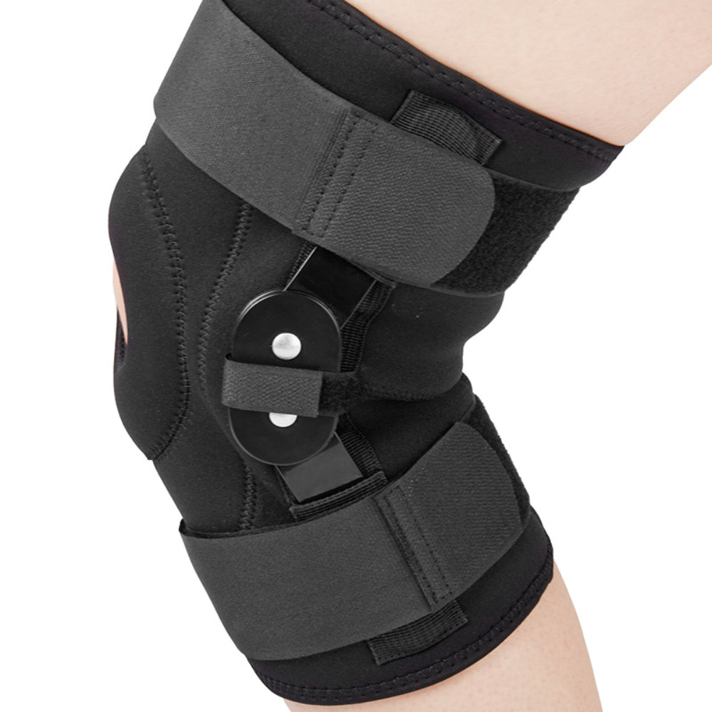 Fivali Adjustable Hinged Knee Brace-KBF008-Black-01-XL