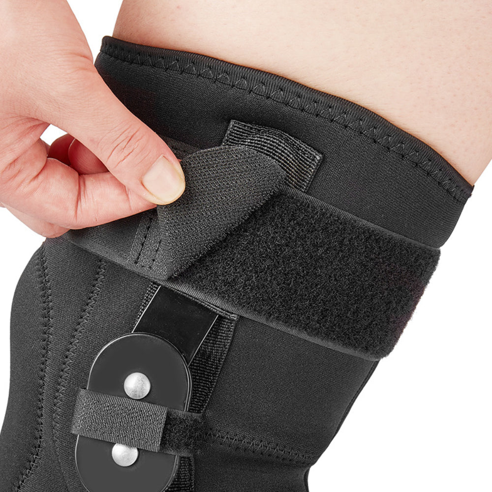 Fivali Adjustable Hinged Knee Brace-KBF008-Black-01-L