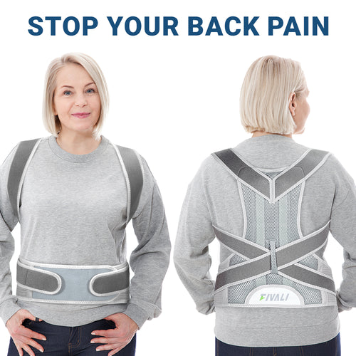 Unisex Back Brace for Posture and Pain Relief Shoulder Straightener FBR03