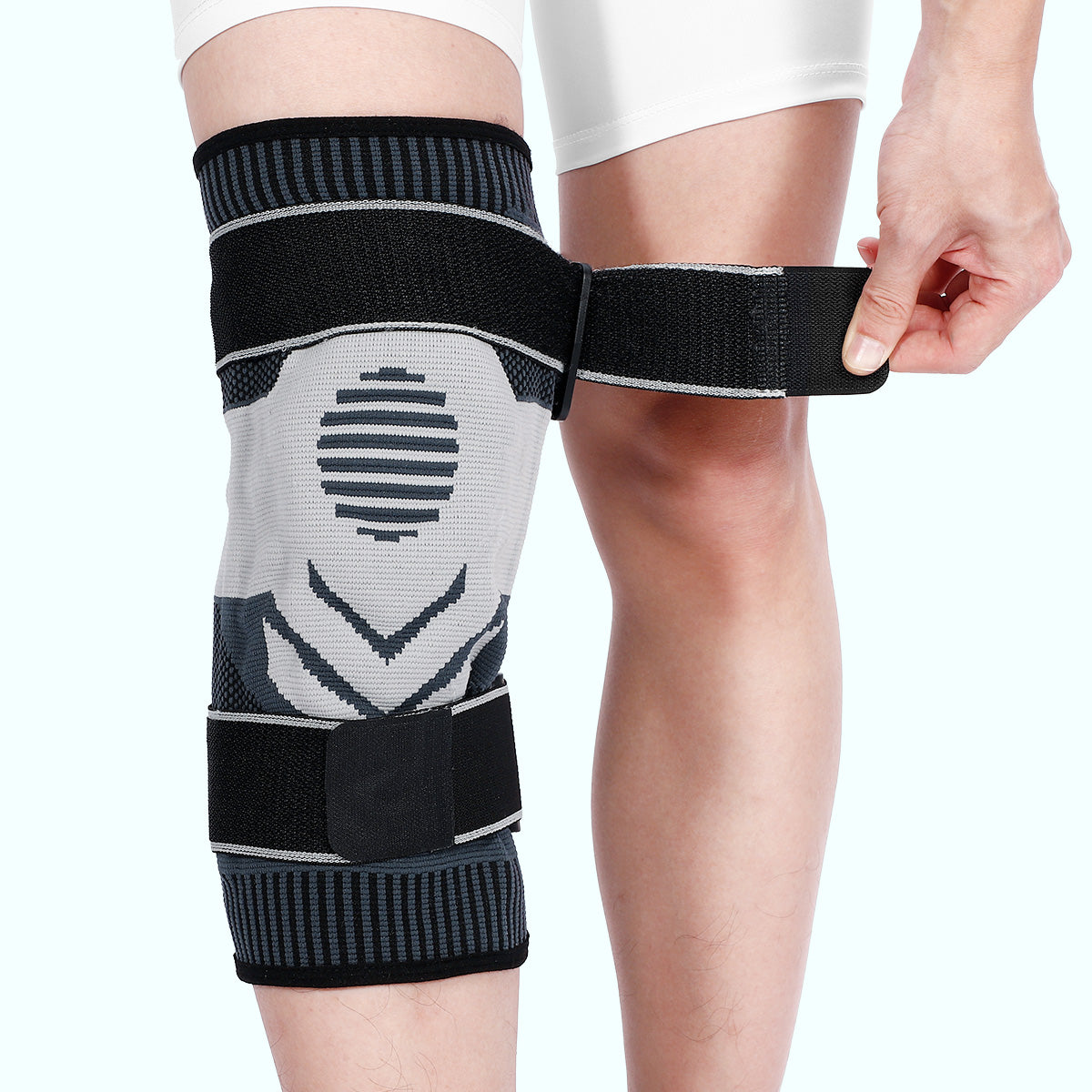 Adjustable Running Knee Brace For Pain With Gel Pad And Stabilizer Fivali Adjustable Running Knee Brace For Pain With Gel Pad And Stabilizer Fivali