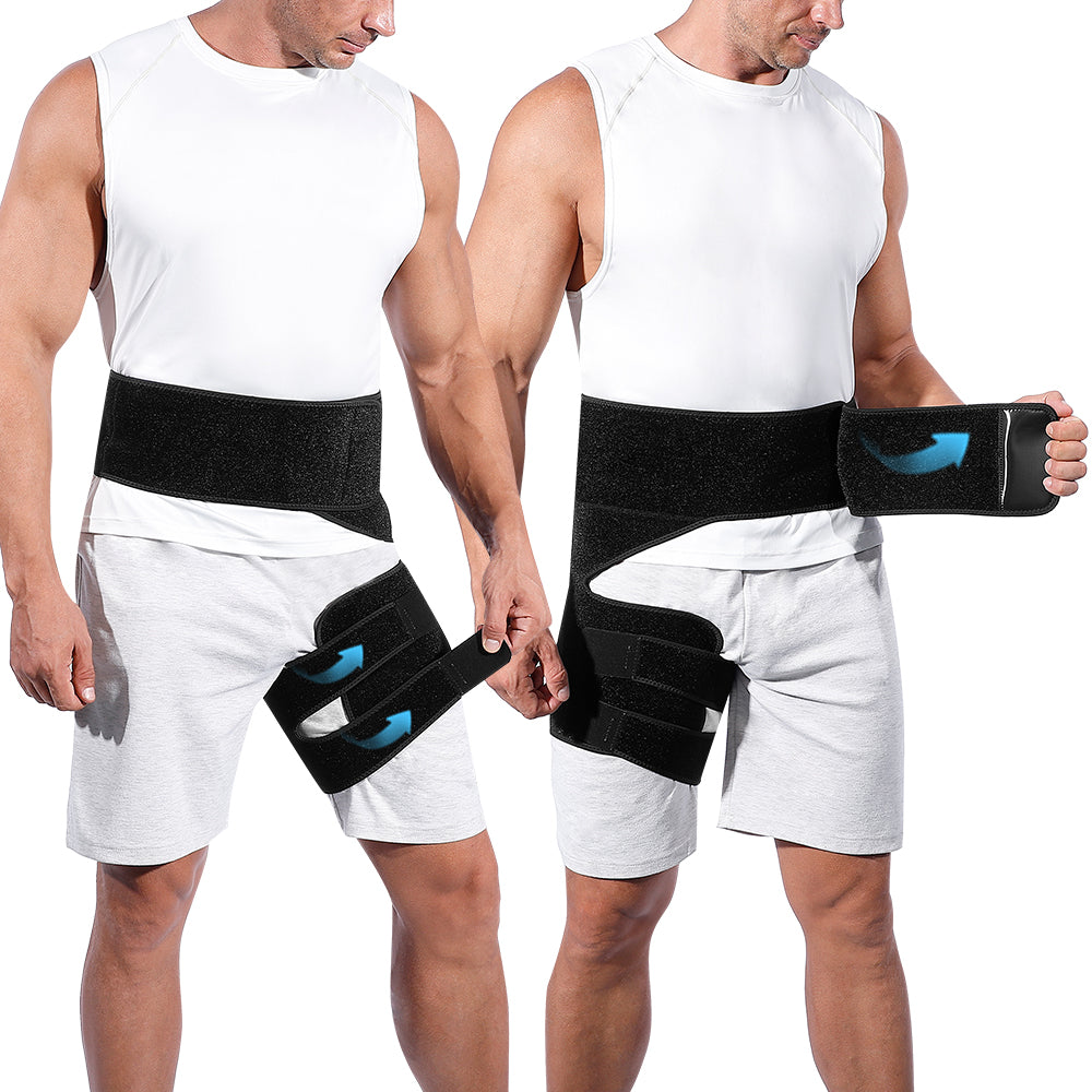 Fivali Unisex Sciatica Leg Wrap with Enhanced Joint Stability and Compression for Hips - Guide