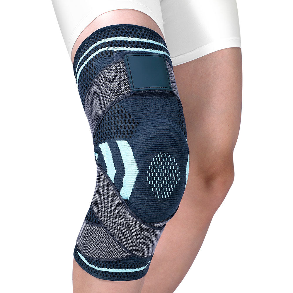 Fivali Adjustable Knee Brace for Pain Running with Straps and Gel Pad - 2 Pack