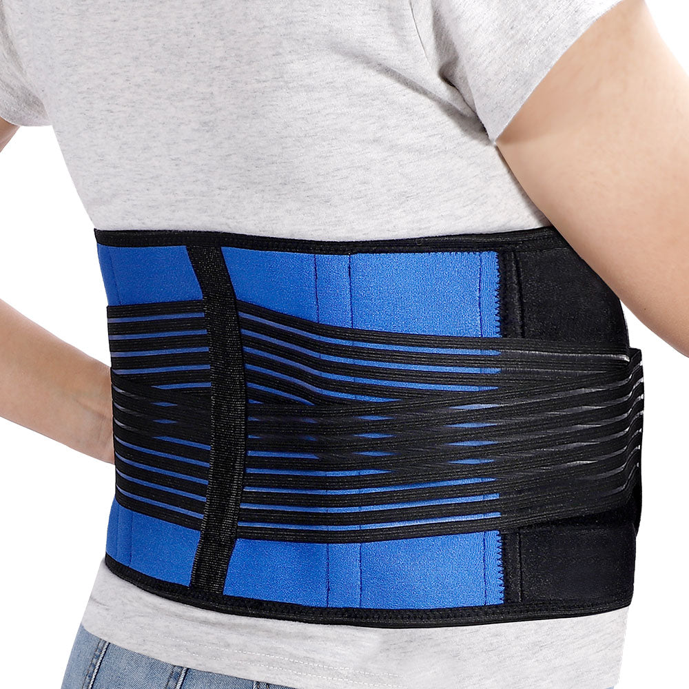 Fivali Back Belt Support Providing Breathability-BBF037-01-Blue