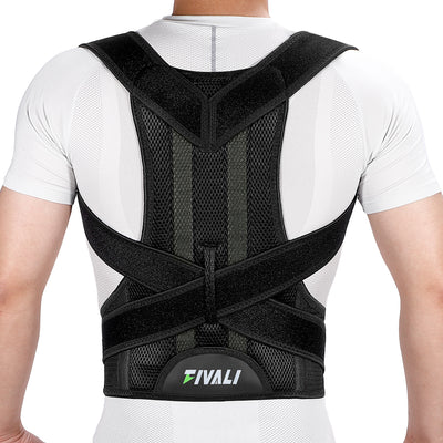 Fivali Back Brace Support-BBF035-01-Black
