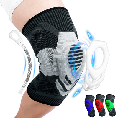 Fivali Compression Knee Brace for Pain-KBF001-Black-03 