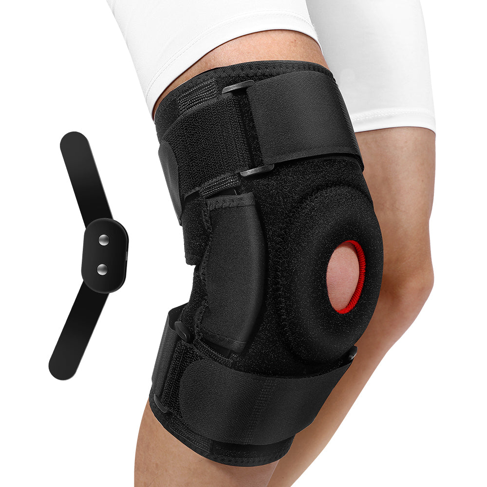 Fivali Hinge Knee Brace for Pain-KBF009-Black-01