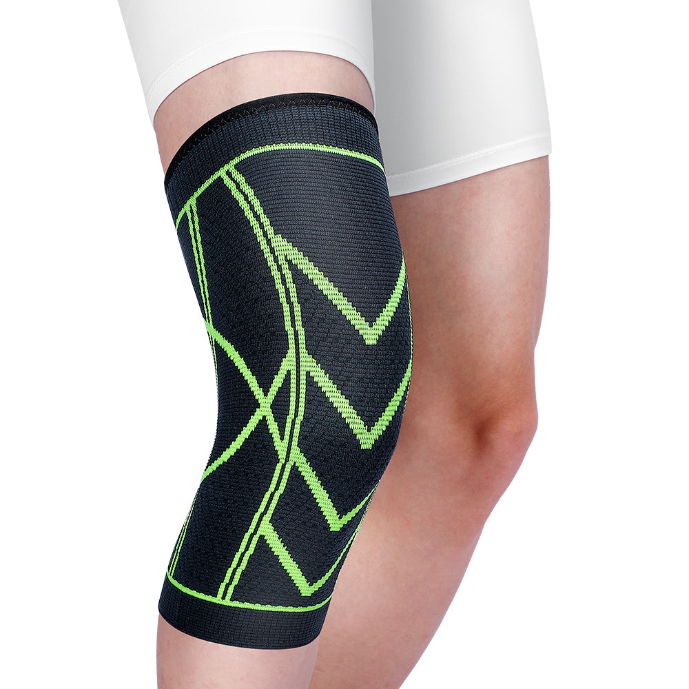 Fivali Compression Knee Brace for Running Sports-KBF002-Green-04