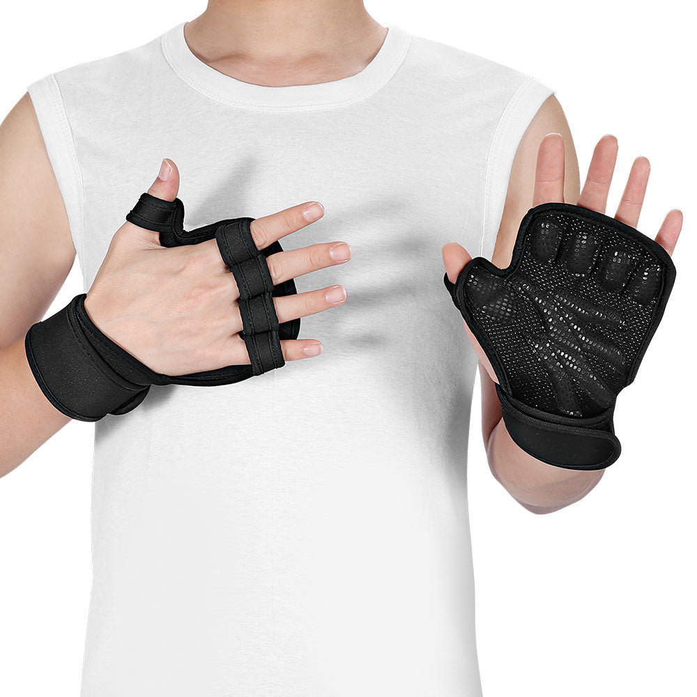Fivali Wrist Wraps for Fitness-WBF043-02-Black