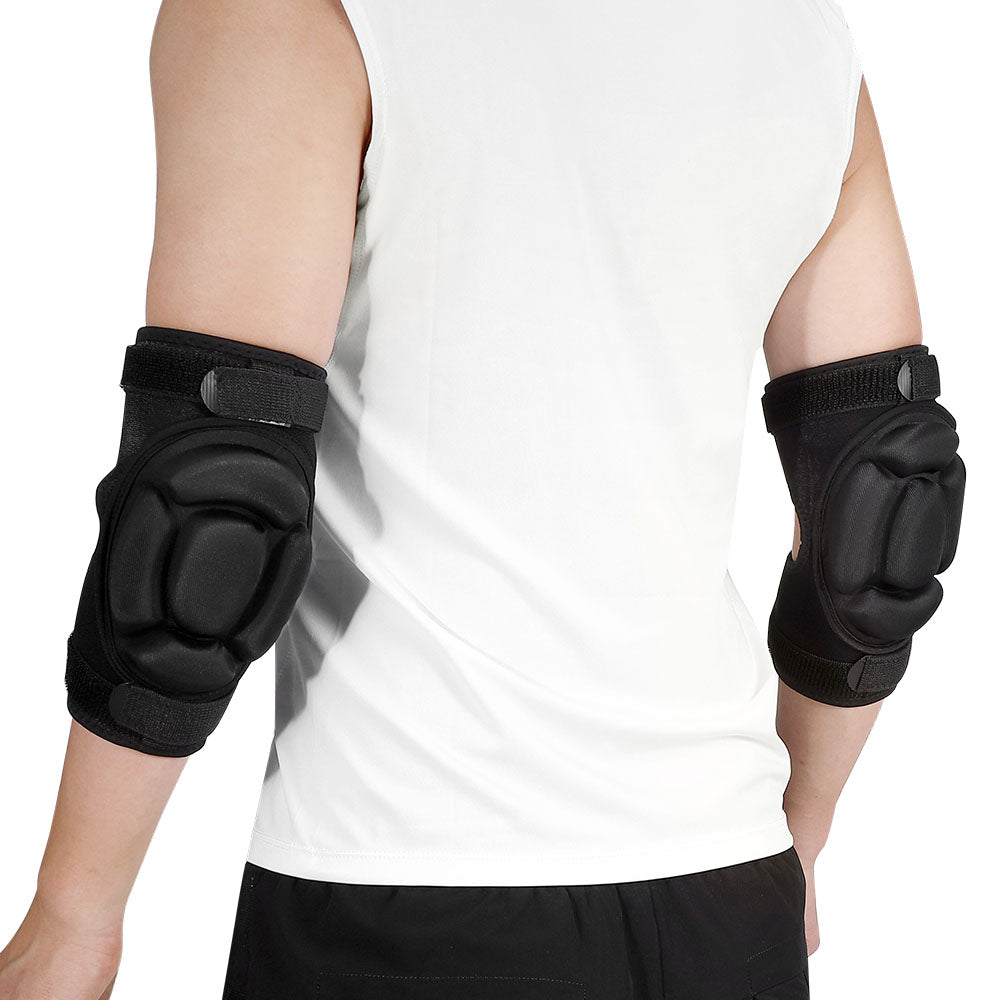 Elbow Pads with Compression Straps Prevent Elbow Injury - Fivali