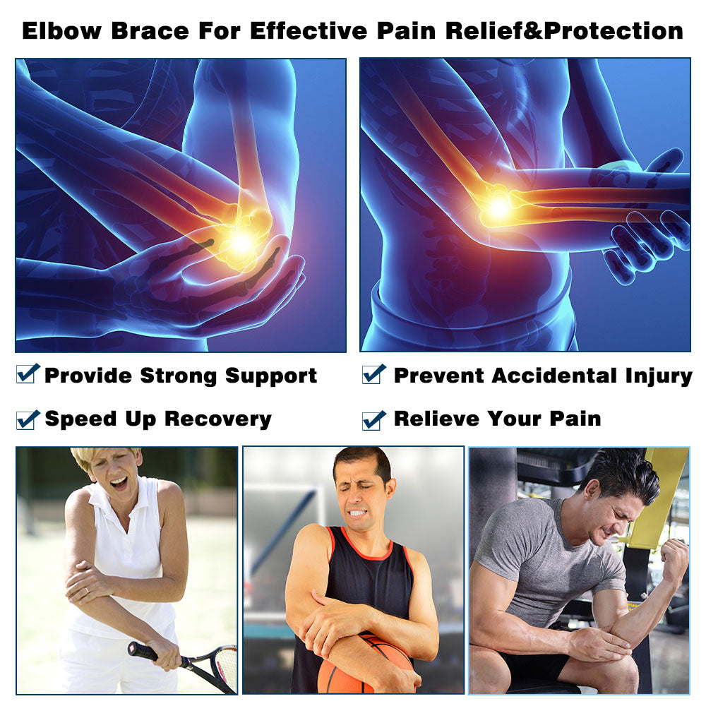 Fivali Adjustable Elbow Brace-EBF039-02-Purple-Protect
