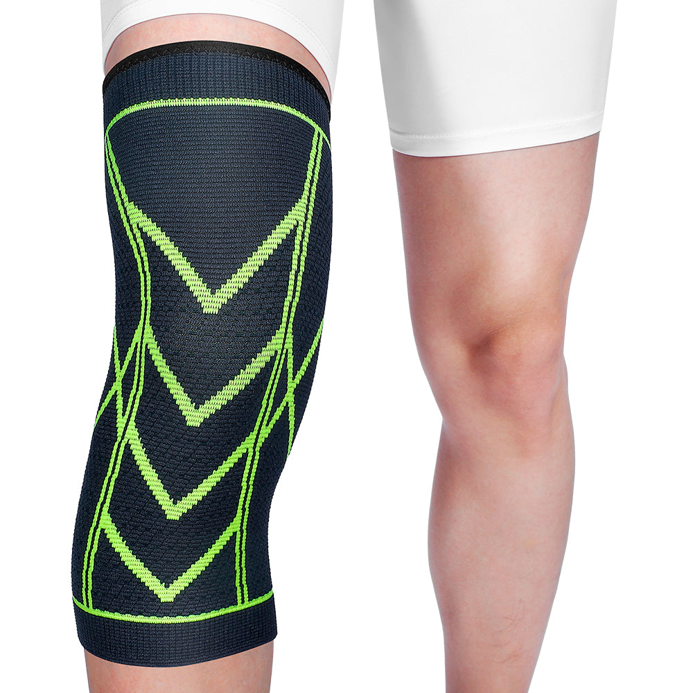 Fivali Compression Knee Brace for Running Sports Workout Anti-Slip - 2 Pack