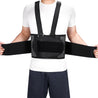 Fivali Back Belt with Detachable Shoulder Straps-BBF036-01-Black-M