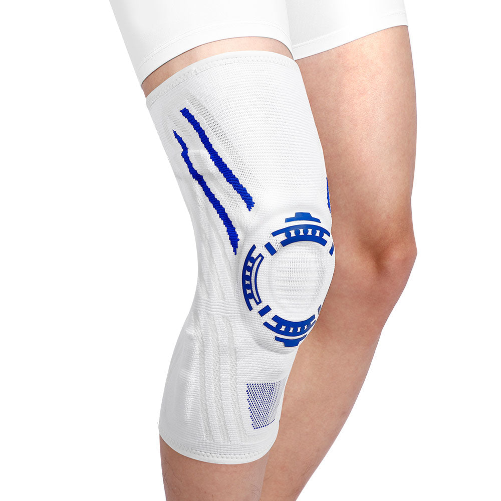 Fivali Sport Compression Knee Support-KBF023-14-White-S