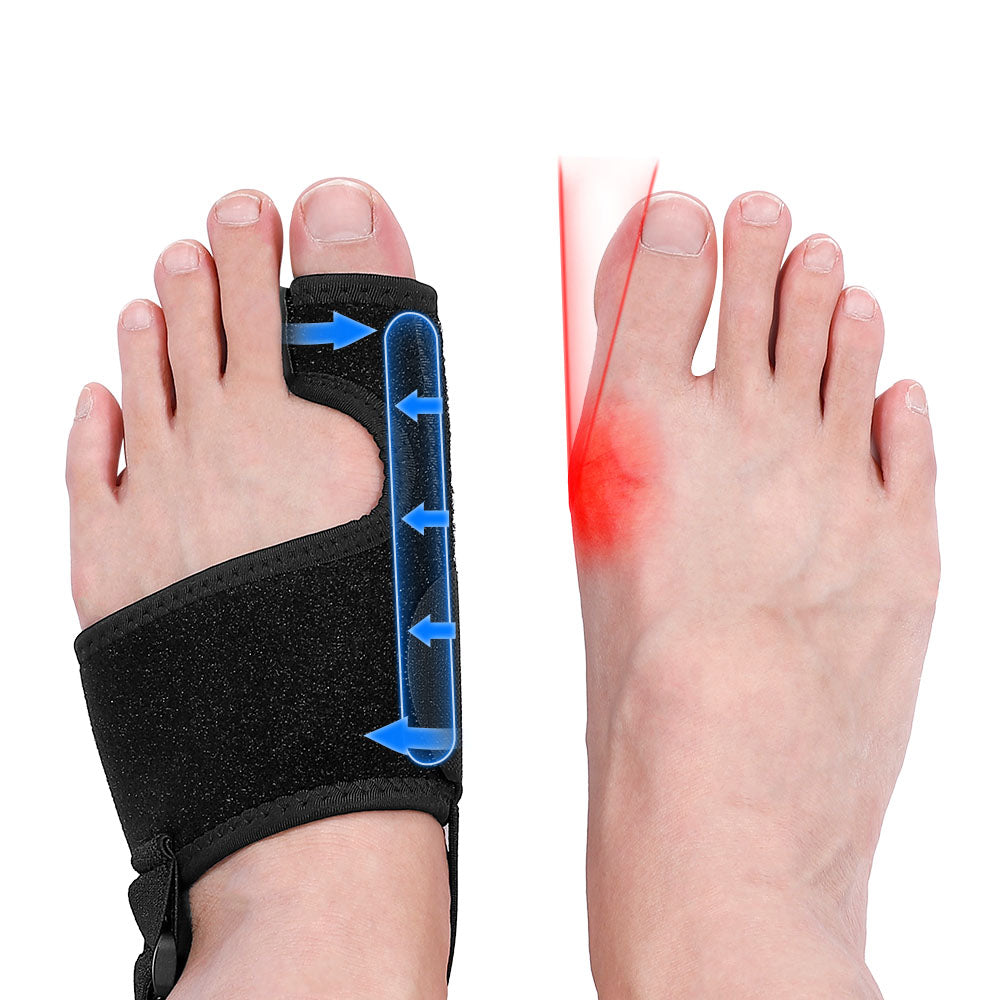 Fivali Ankle Brace for Bunion-ABF013-01-Black-Left
