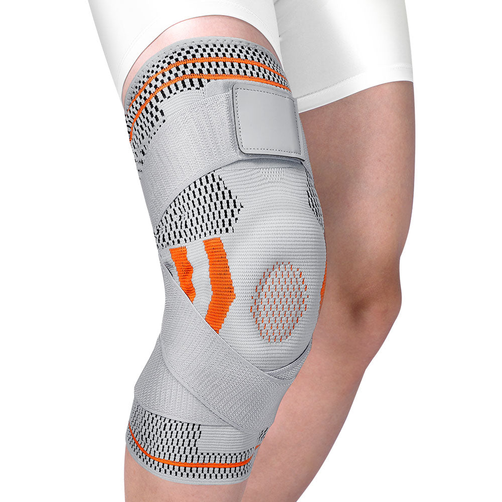 Fivali Adjustable Knee Brace for Pain Running with Straps and Gel Pad - 2 Pack