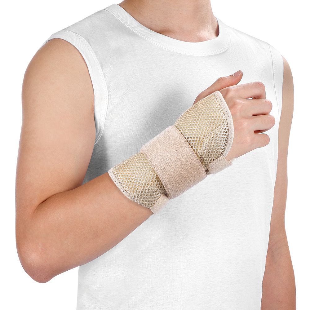 Fivali Sprained Wrist Brace-WBF052-01-Beige-Right-S