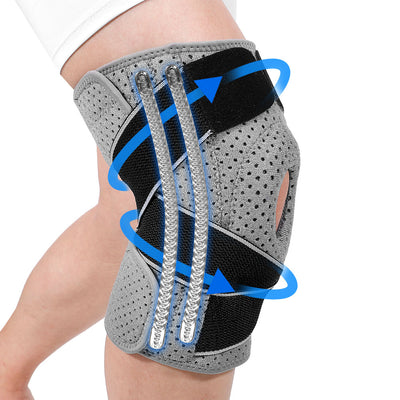 Fivali Compression Knee Brace-KBF051-02-Grey-S