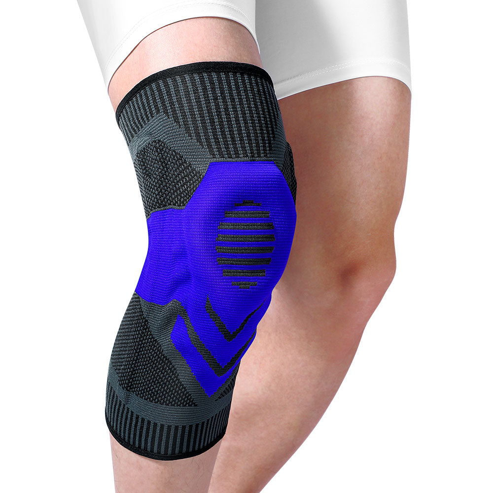 Fivali Compression Knee Brace for Pain with Spring and Pad Protection - 2 Pack