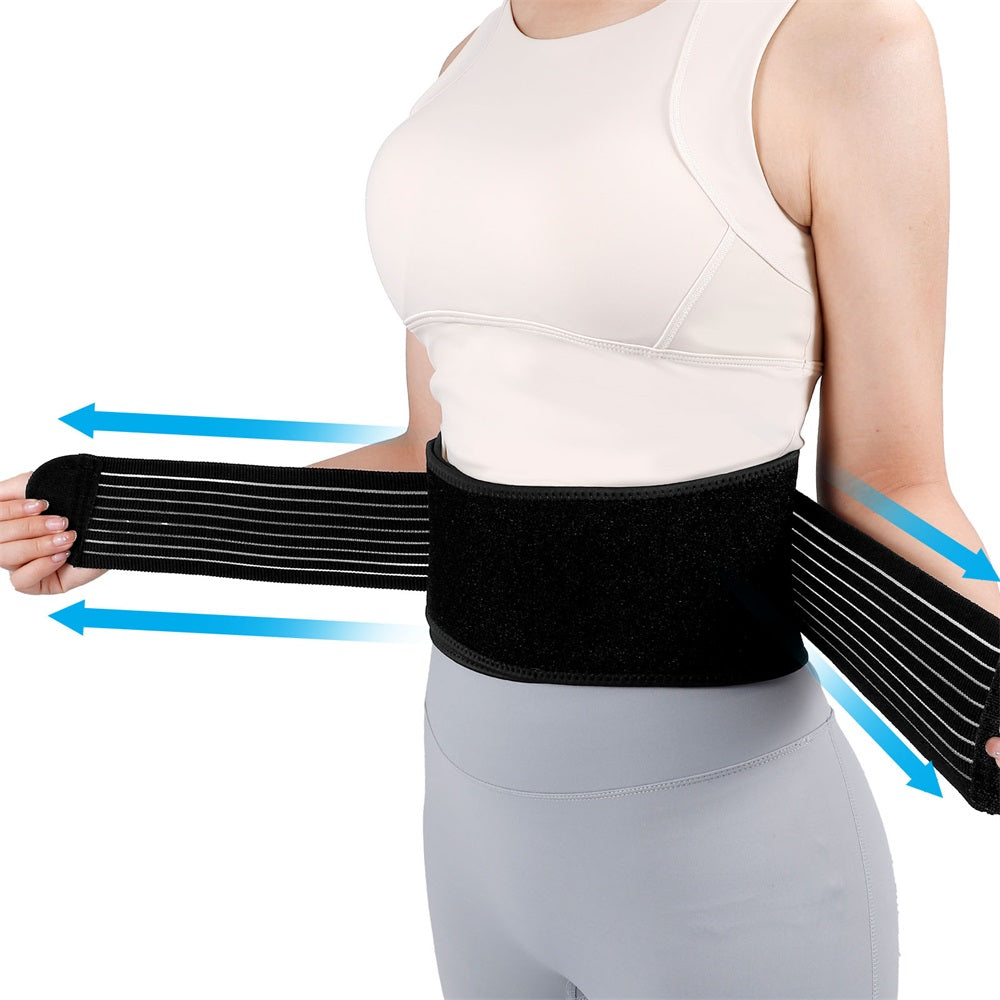 Fivali Adjustable Back Supports Belts-BBF067-01-Black-01