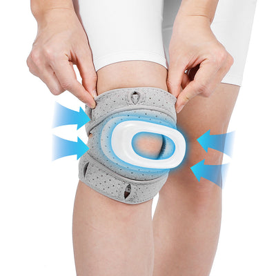 Fivali Patella Knee Brace-KBF064-01-Grey-S/M