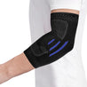 Fivali Knitted Compression Elbow Support Braces-EBF042-01-Black