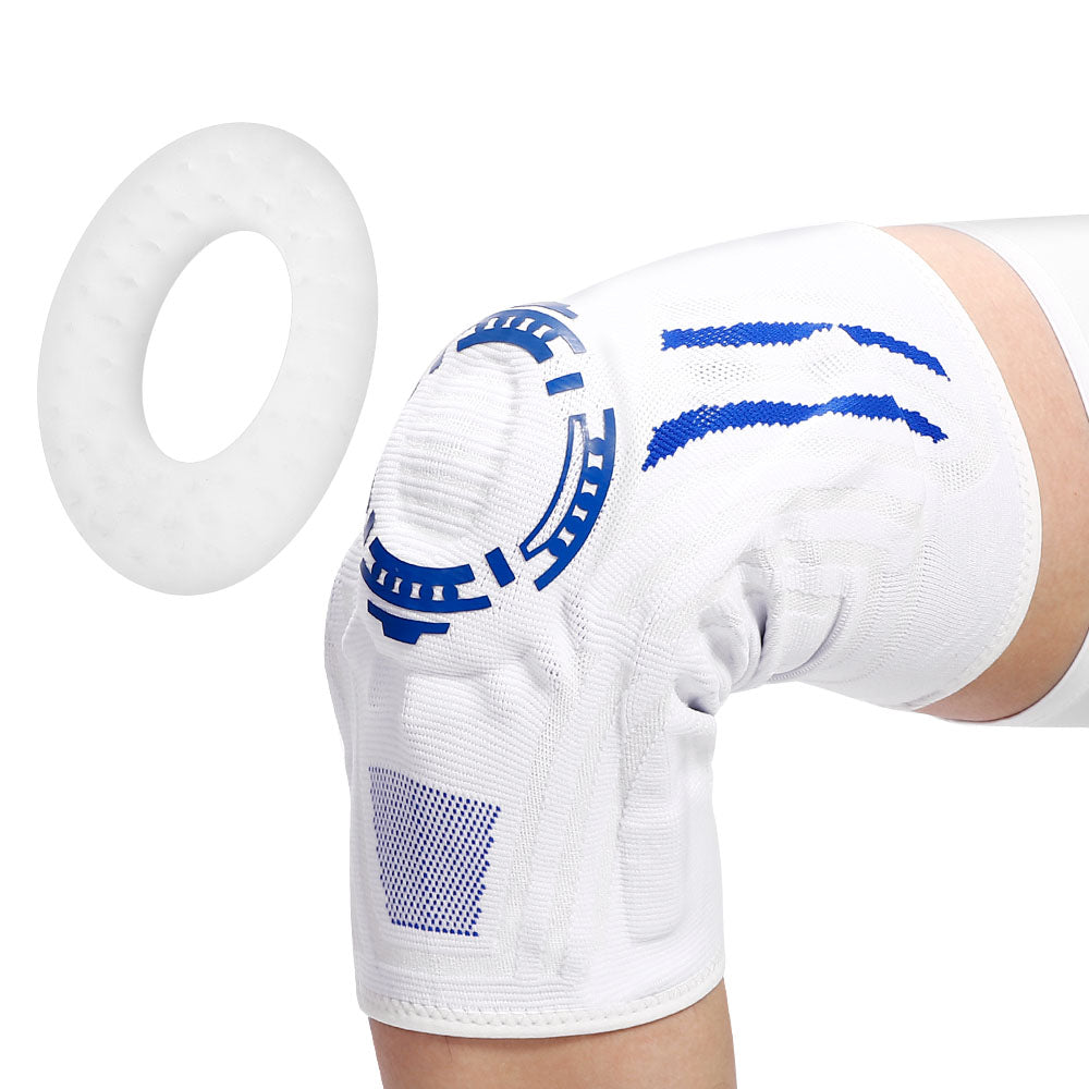 Fivali Sport Compression Knee Support for Running with Pad and T-Spring - 2 Pack