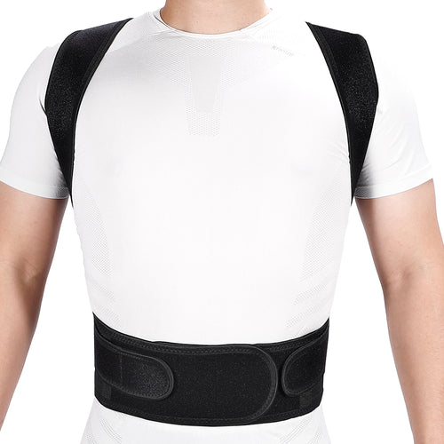 Fivali Back Brace Support-BBF035-01-Black-Front