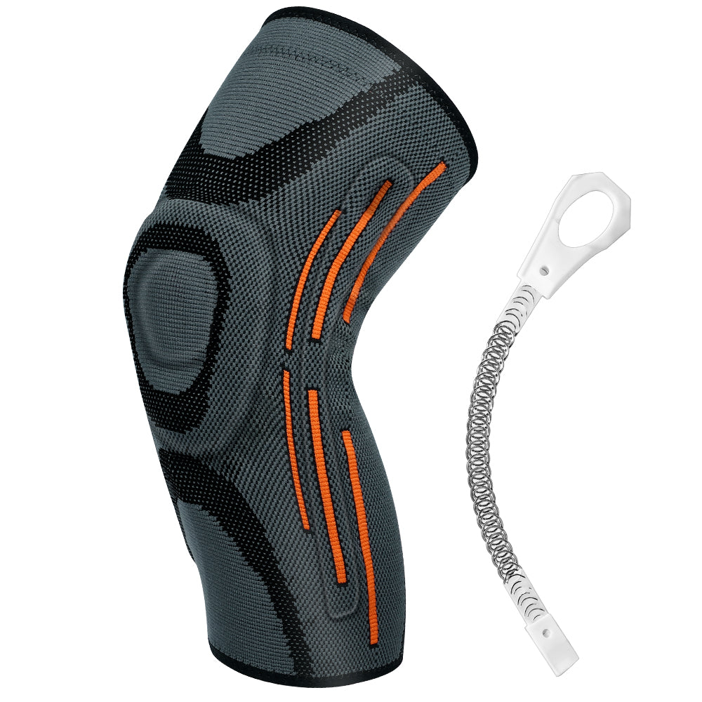 Fivali Compression Running Knee Brace for Pain with Gel Pad and Support - 2 Pack