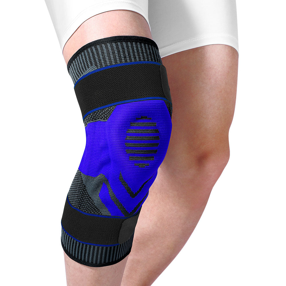 Fivali Adjustable Running Knee Brace for Pain with Gel Pad and Stabilizer - 2 Pack