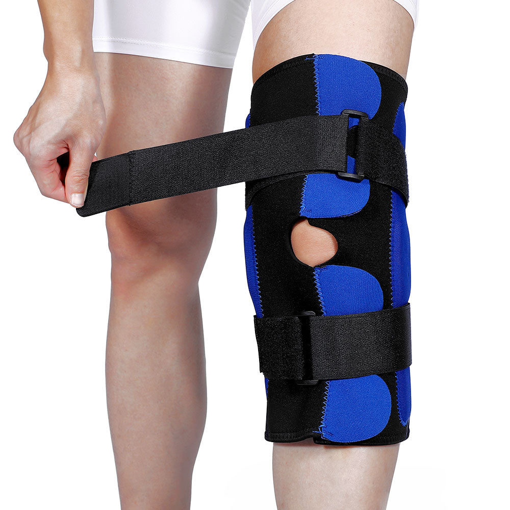 Fivali Neoprene Hinge Knee Brace for Pain Adjustable Open Patella Support - 1 Pack