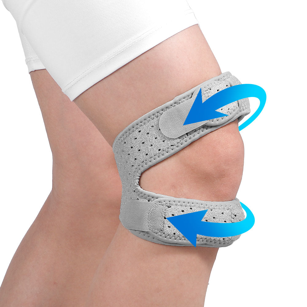 Fivali Knee Brace for Running-KBF063-01-Grey-Side