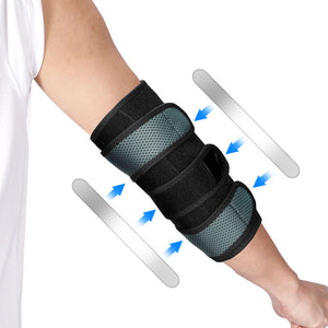 Fivali Adjustable Elbow Support Brace 2 Pack FEH01