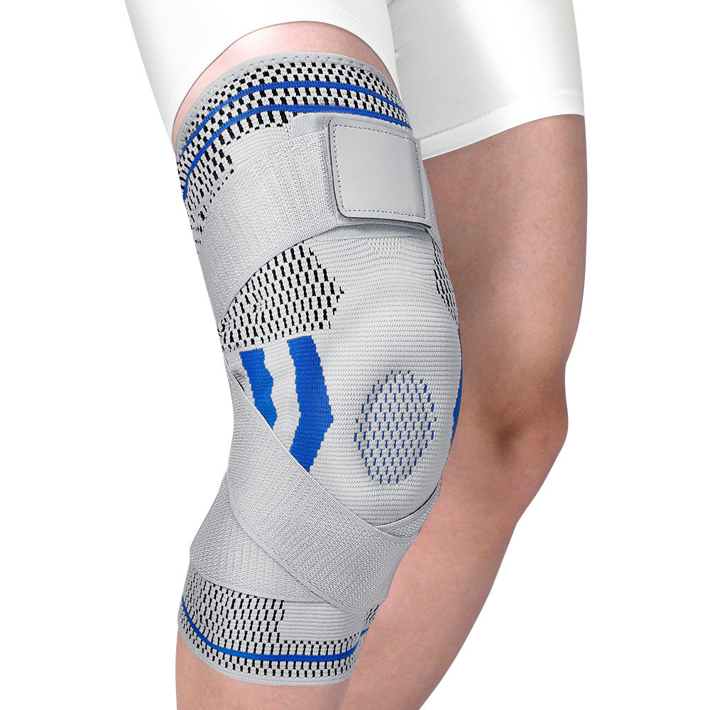 Fivali Adjustable Knee Brace for Pain Running with Straps and Gel Pad - 2 Pack