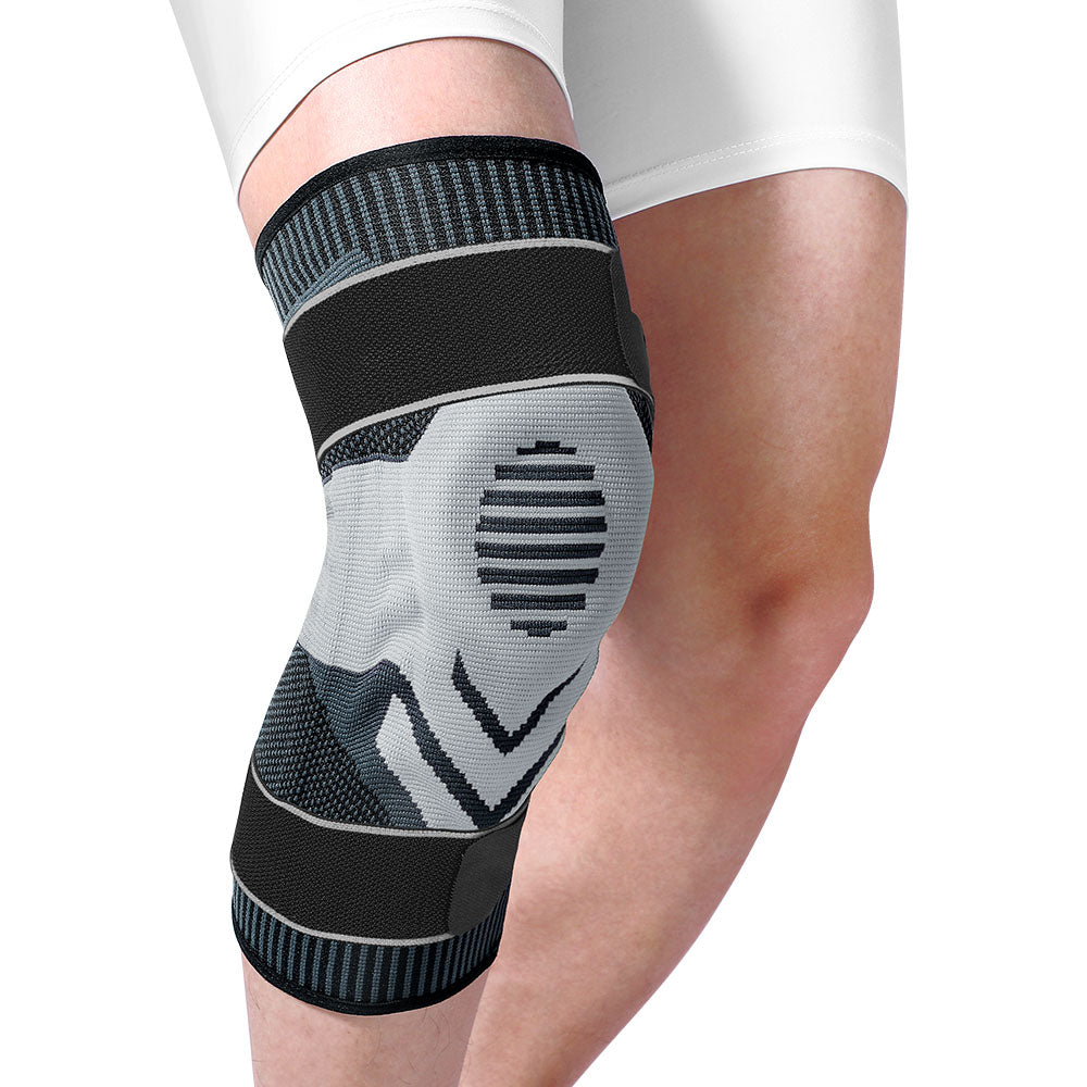Fivali Adjustable Running Knee Brace for Pain with Gel Pad and Stabilizer - 2 Pack