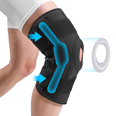 Fivali Hinged Knee Brace-KBF043-01-Black-M