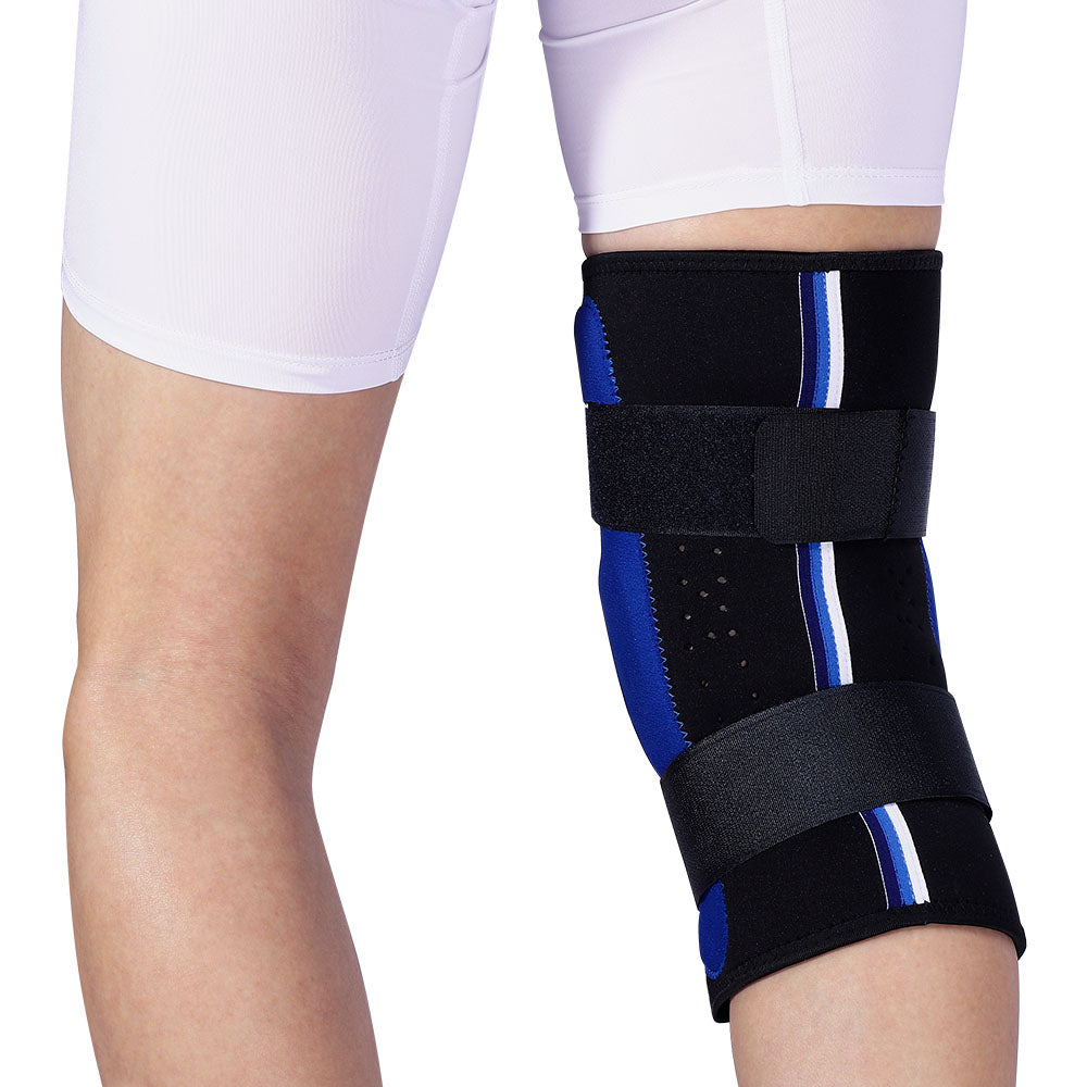 Fivali Neoprene Hinge Knee Brace for Pain Adjustable Open Patella Support - 1 Pack
