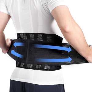 Fivali Lower Back Support Belt with Removable PVC Support Strips
